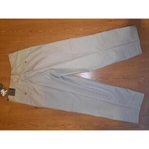 NEW Structure Chino Pants Mens 32x30 Beige Striped Cotton